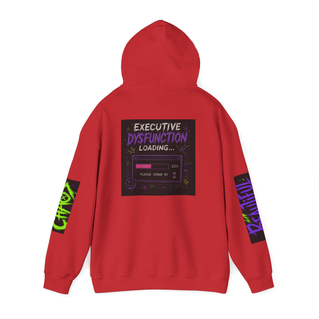 Hoodie — "Beautiful Chaos Company" Graphic Pullover (Executive Dysfunction Loading)