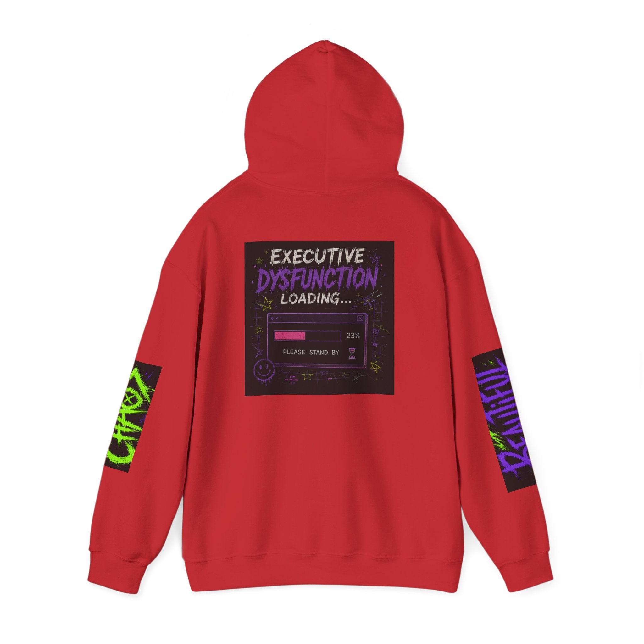 Hoodie — "Beautiful Chaos Company" Graphic Pullover (Executive Dysfunction Loading)