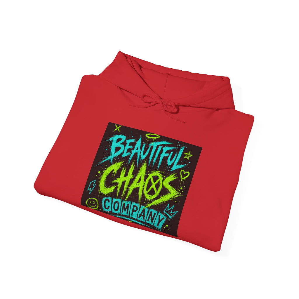 Hoodie — "Beautiful Chaos Company" Graphic Pullover (Executive Dysfunction Loading)