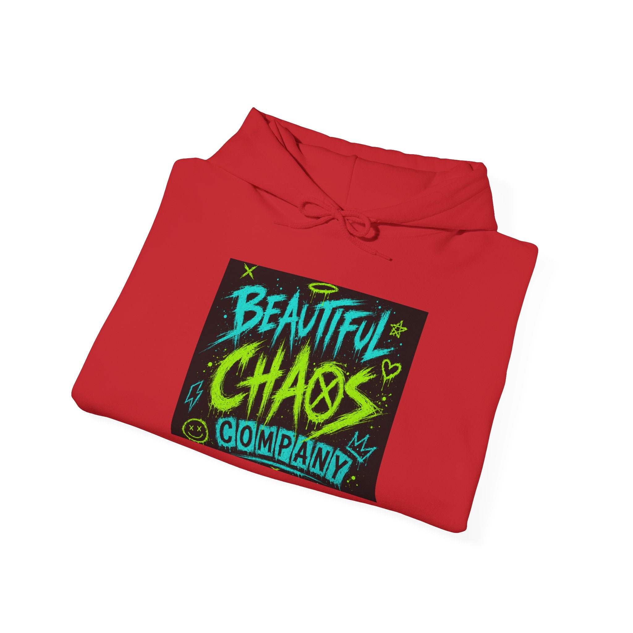 Hoodie — "Beautiful Chaos Company" Graphic Pullover (Executive Dysfunction Loading)