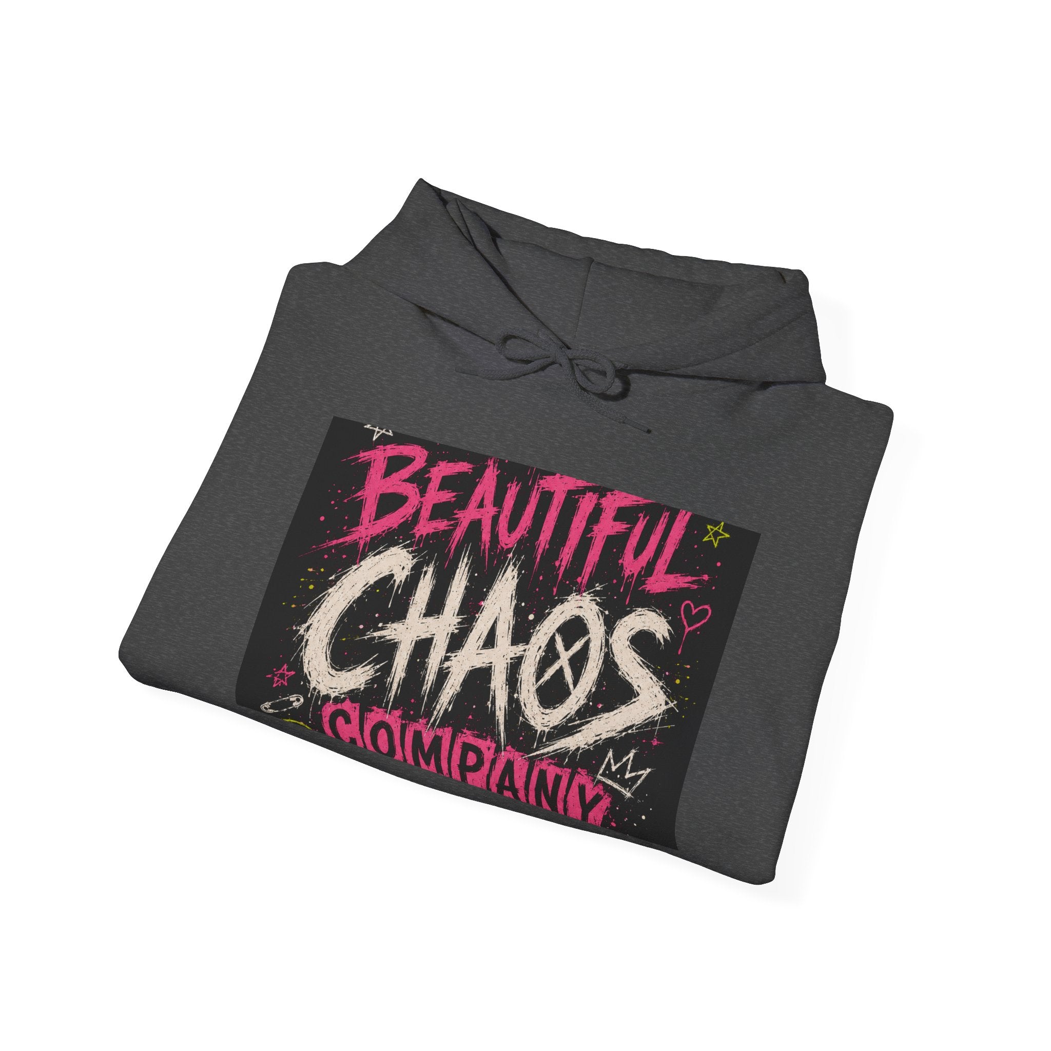Beautiful Chaos Hoodie — "I Wasn't Lazy, Just Doing Something" Graphic Pullover