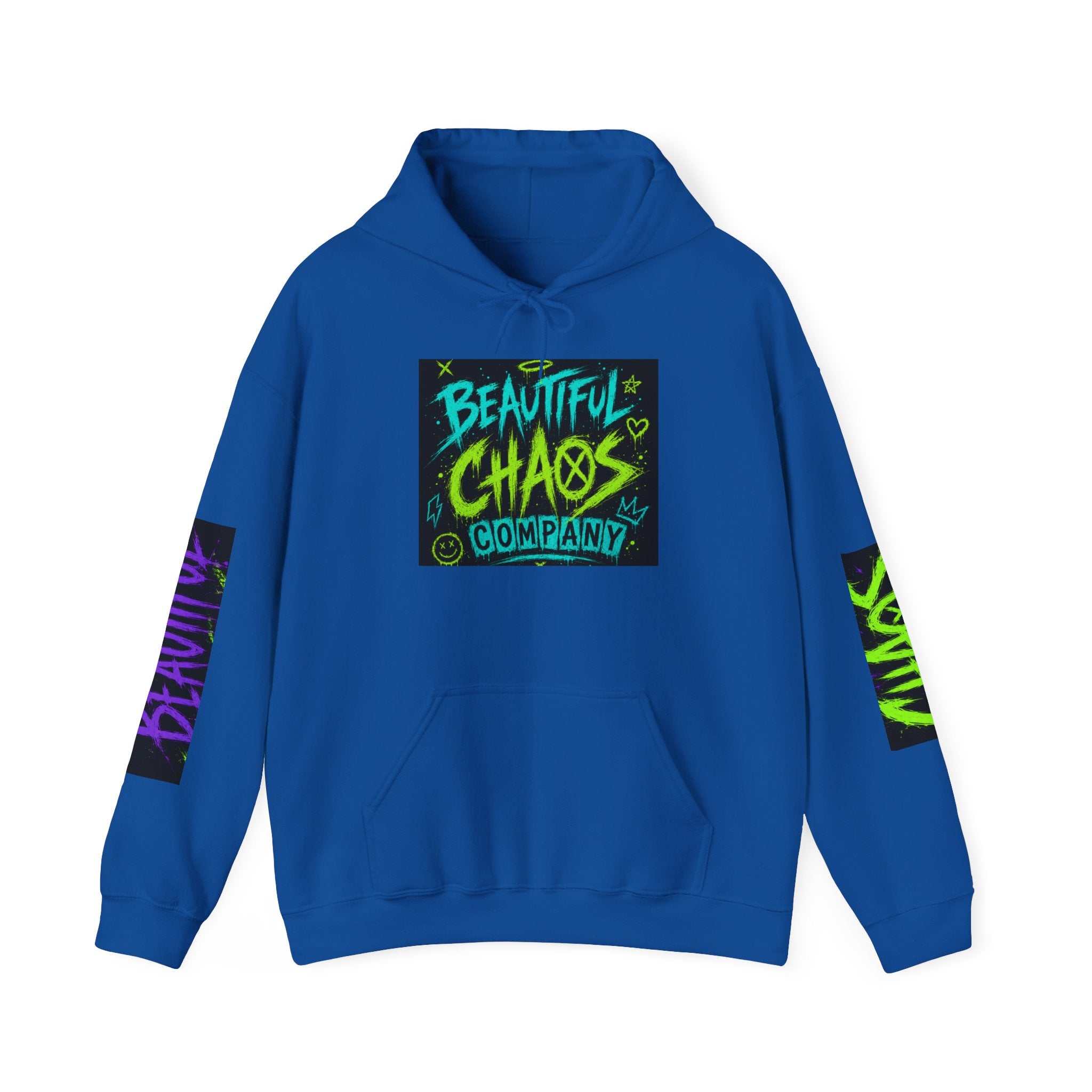 Hoodie — "Beautiful Chaos Company" Graphic Pullover (Executive Dysfunction Loading)