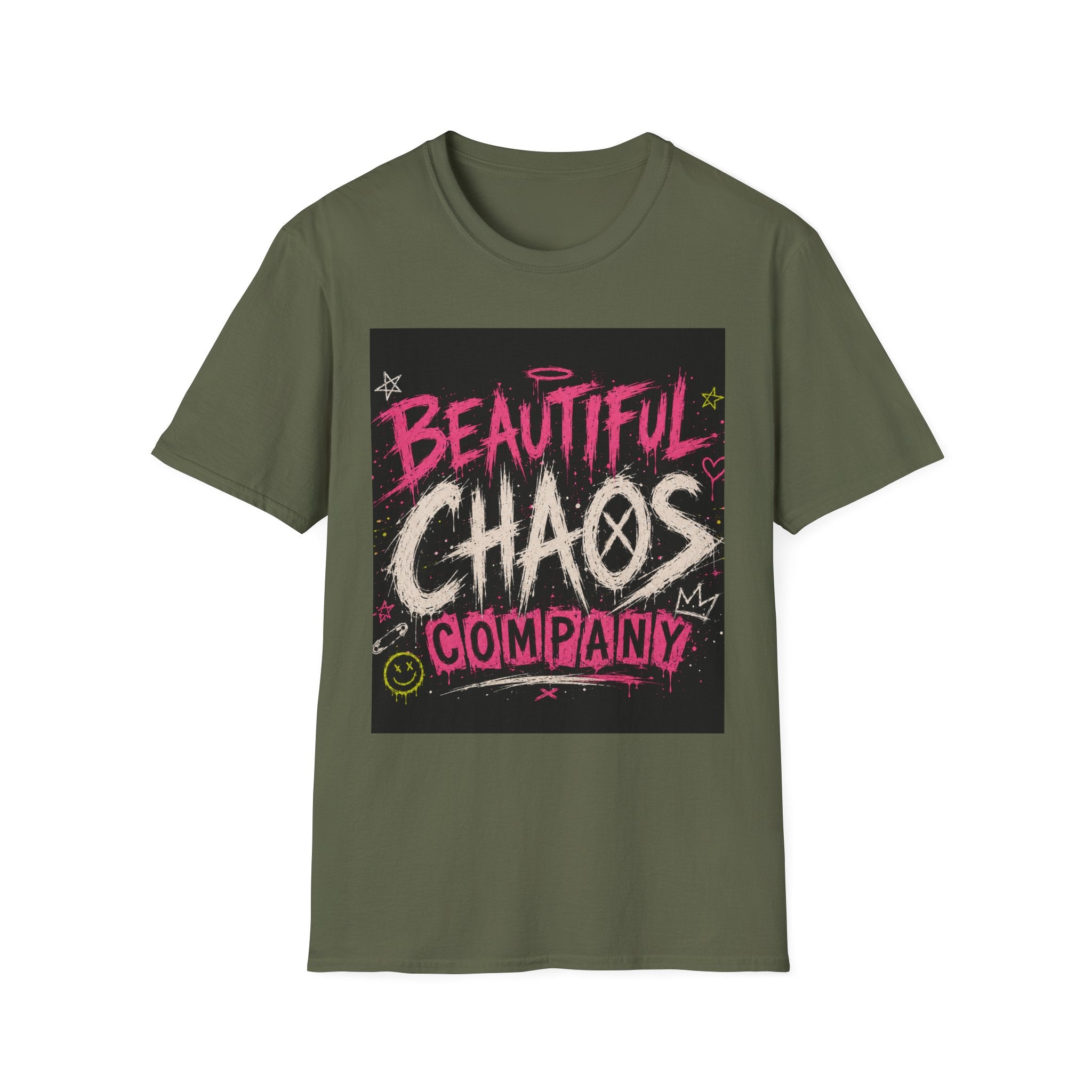 Beautiful Chaos Company T‑Shirt — Ferally Surviving Raccoon Graphic Tee