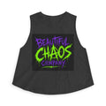 Beautiful Chaos Company Crop Top — Neon Punk Graphic Women's Tank