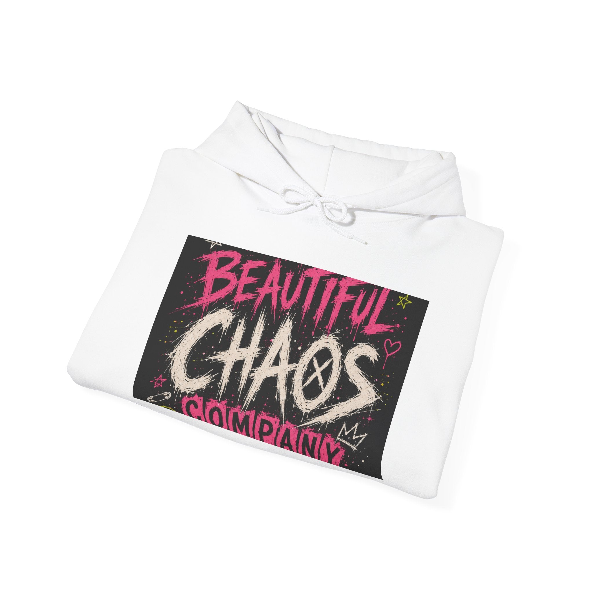 Beautiful Chaos Hoodie — "I Wasn't Lazy, Just Doing Something" Graphic Pullover