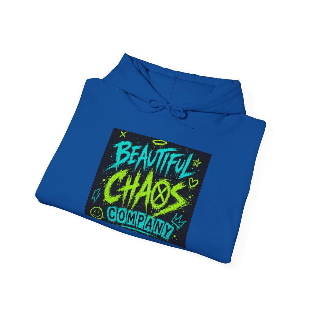 Hoodie — "Beautiful Chaos Company" Graphic Pullover (Executive Dysfunction Loading)