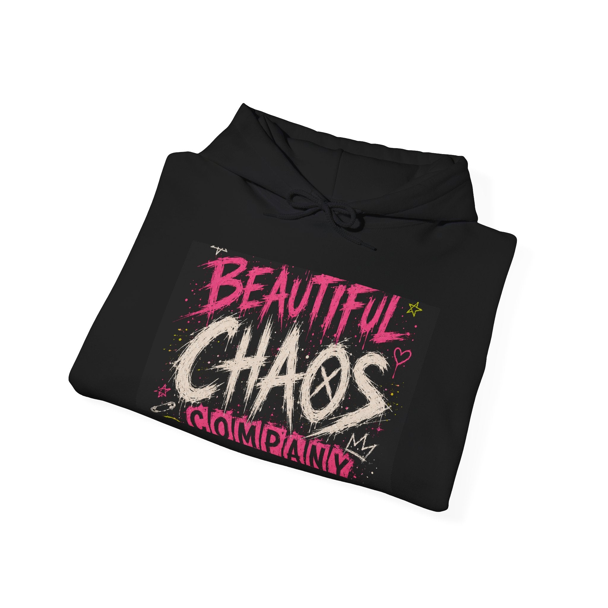 Beautiful Chaos Hoodie — "I Wasn't Lazy, Just Doing Something" Graphic Pullover