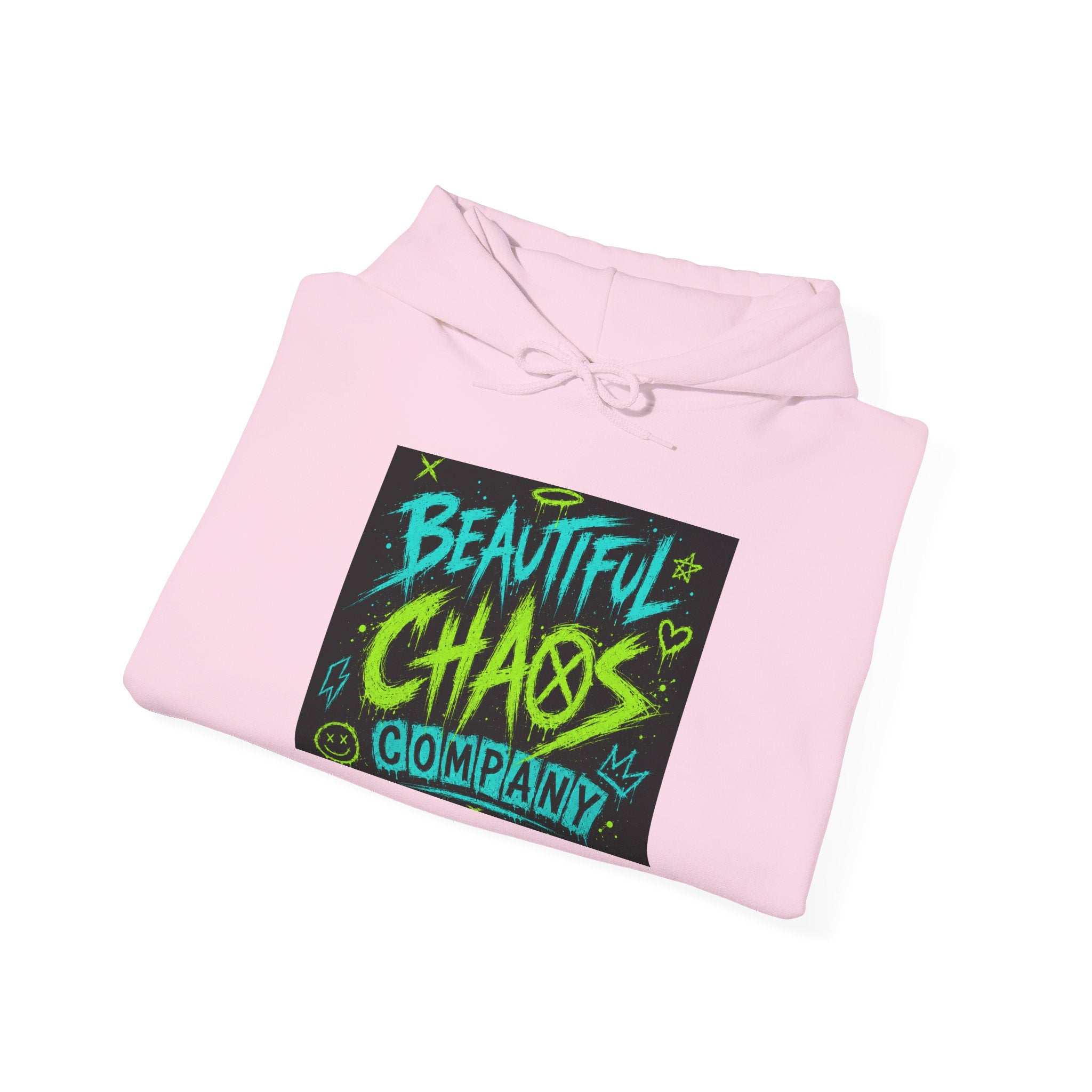 Hoodie — "Beautiful Chaos Company" Graphic Pullover (Executive Dysfunction Loading)