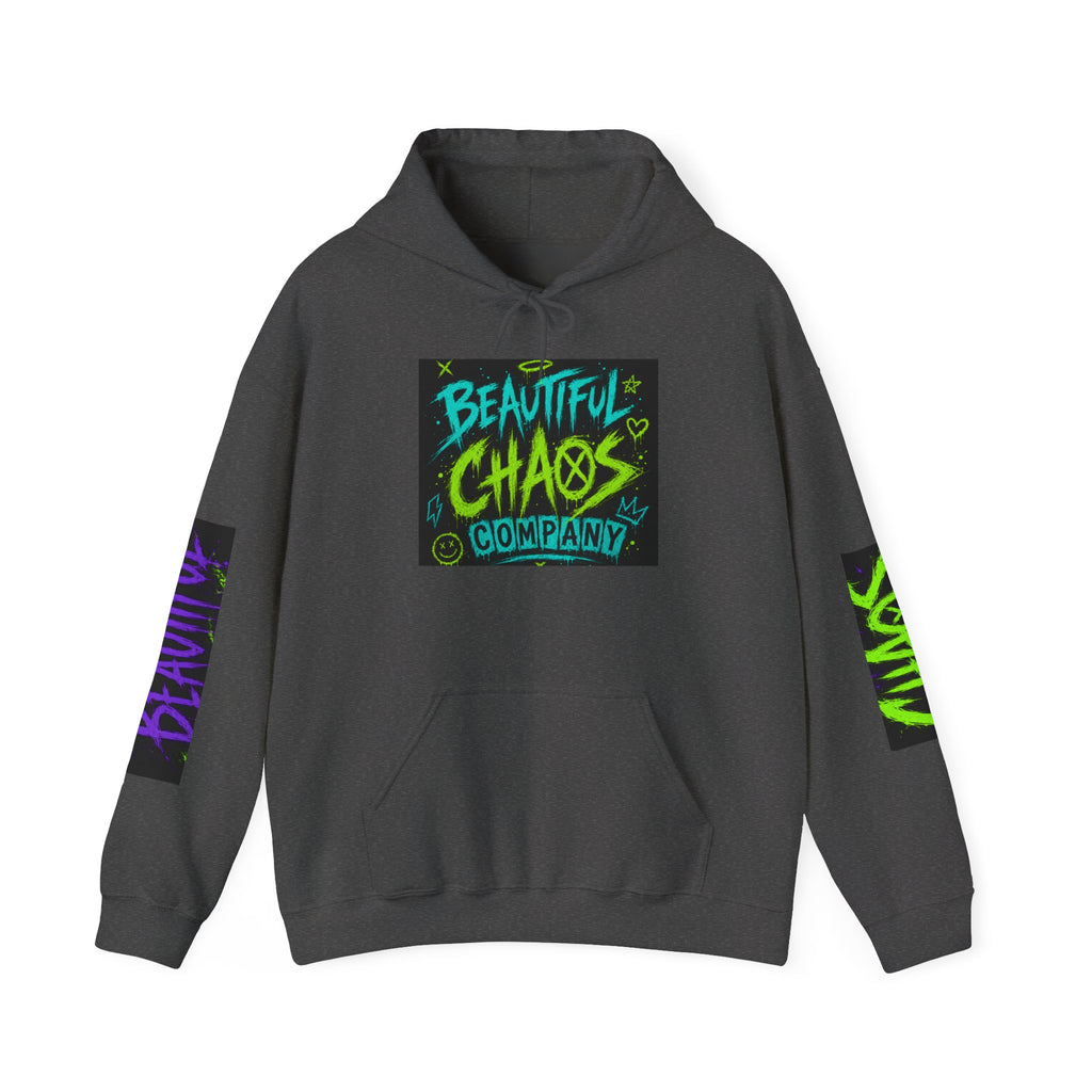 Hoodie — "Beautiful Chaos Company" Graphic Pullover (Executive Dysfunction Loading)