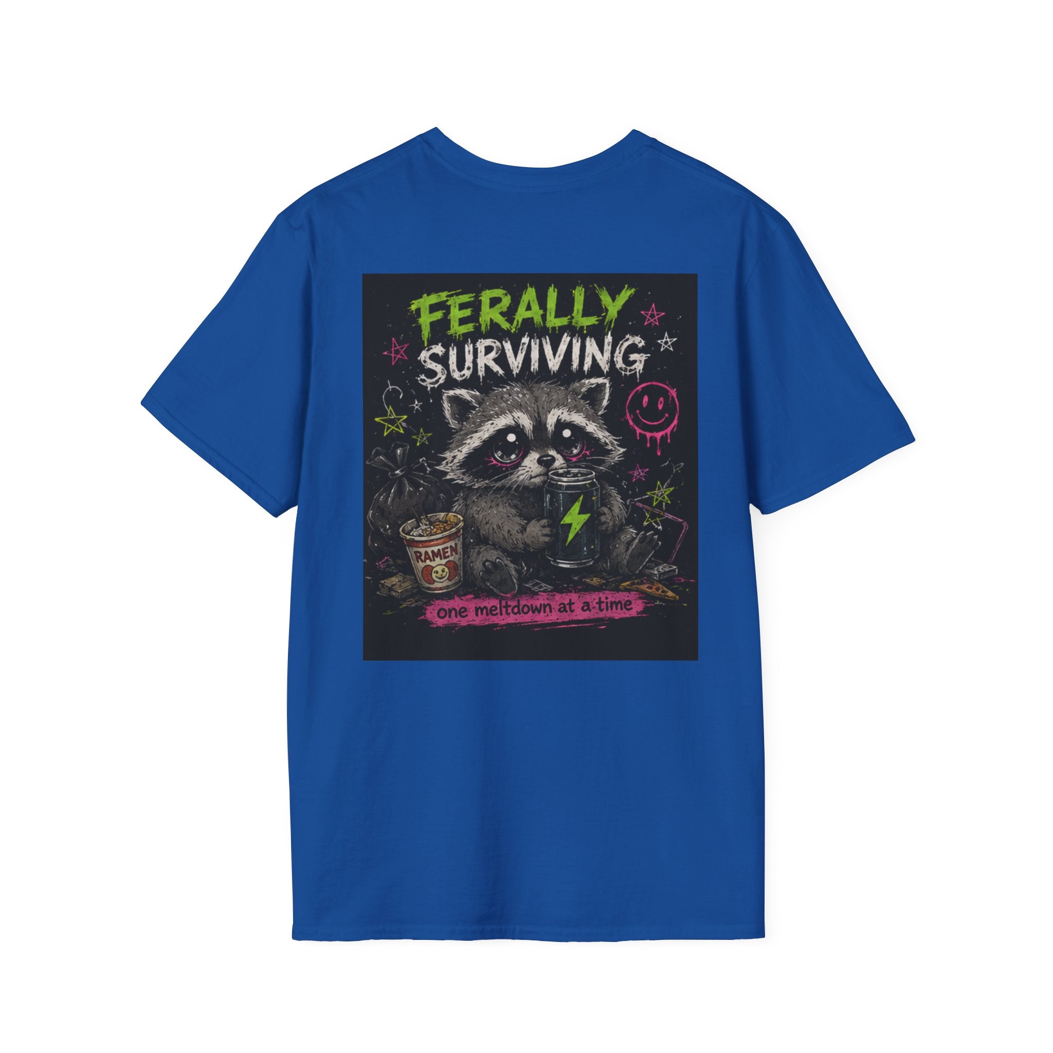 Beautiful Chaos Company T‑Shirt — Ferally Surviving Raccoon Graphic Tee
